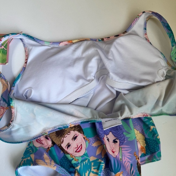 CAKEWORTHY NEW Golden Girls One Piece Swimsuit 80s Vintage Print Graphic - Picture 3 of 11